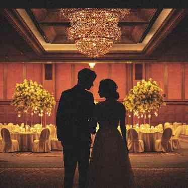 名古屋観光ホテル 披露宴会場への入場シーンは前室からのドラマチックな瞬間