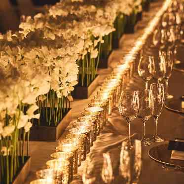 名古屋観光ホテル キャンドルを入れて幻想的な空間に