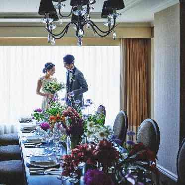 名古屋観光ホテル ロイヤルスイートルーム内にある会食会場でゆったりとしたお食事タイムを♪