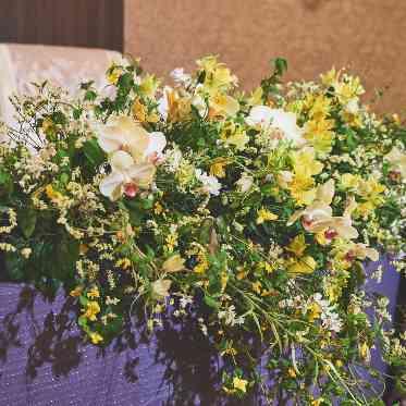 名古屋観光ホテル お二人のお席を華やかに装飾