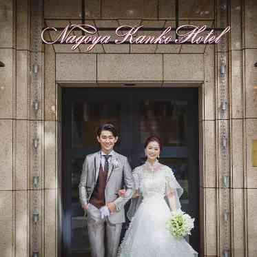 名古屋観光ホテル 広小路通り側の入り口前も撮影スポットに!