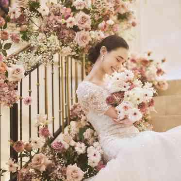 アニヴェルセル 表参道 大人可愛いピンクのブーケ