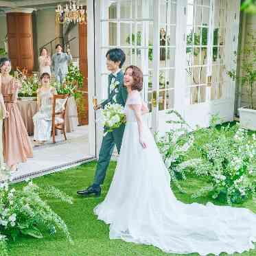 星ヶ丘迎賓館 アートグレイスクラブ 披露会場とひとつながりのガーデンからの入場も可能