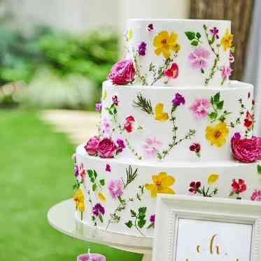 アルカンシエル luxe mariage 名古屋 エディブルフラワーを使って華やかに☆