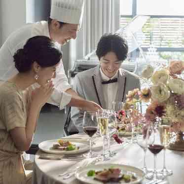 アルカンシエル luxe mariage 名古屋 おふたりのエピソードを伺ってレシピを考案♪ゲストもきっと楽しんでくれる!