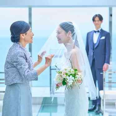 SCAPES THE SUITE(スケープス ザ スィート) 碧い海を背景にベールダウン