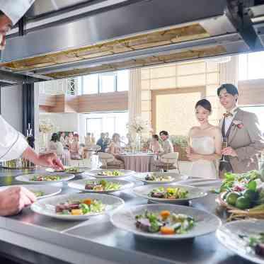 アルカンシエル横浜 luxemariage オープンキッチンの様子です