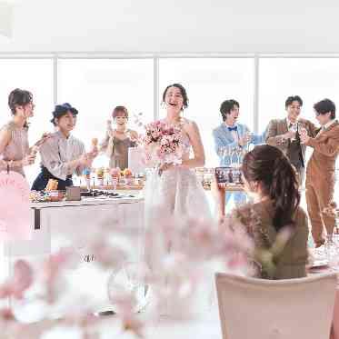 アルカンシエル横浜 luxemariage インナーガーデンでのデザートビュッフェ