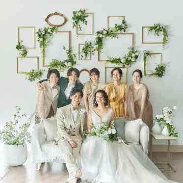 アルカンシエル横浜 luxemariage ウエルカムパーティスペースにはたくさんのフォトスポットもご用意!