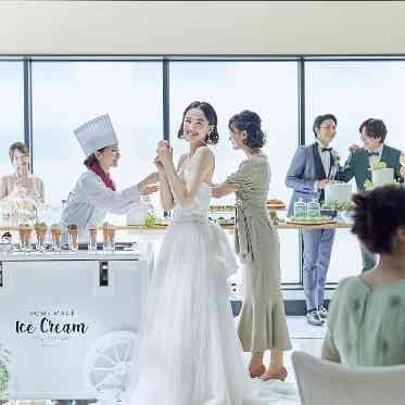 アルカンシエル横浜 luxemariage 大人気のアイスクリームワゴン!