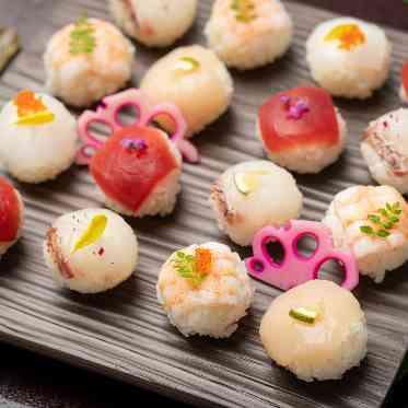 アルカンシエル横浜　luxemariage  お寿司好きなおふたりに！てまり寿司ビュッフェ！