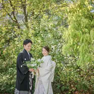 Argent Parme(アージェントパルム) ●BRASSグループ ガーデンでの和装撮影もおすすめです!