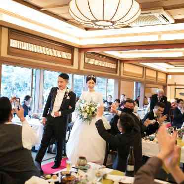 料亭 か茂免 ドレスでの再入場