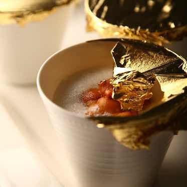 AILE d’ANGE garden(エル・ダンジュ ガーデン) ウニと金箔を使ったお料理も