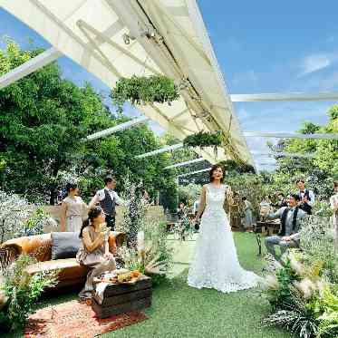 AILE d’ANGE NAGOYA(エル・ダンジュ ナゴヤ) 全天候型ガーデンテラスでウェルカムパーティーを