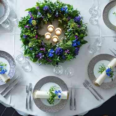 AILE d’ANGE NAGOYA(エル・ダンジュ ナゴヤ) キャンドルを灯して、コーディネートにもこだわりながら大人のパーティーを。