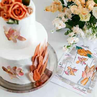 AILE d’ANGE NAGOYA(エル・ダンジュ ナゴヤ) デッサンから仕上げる世界に一つだけのウェディングケーキ