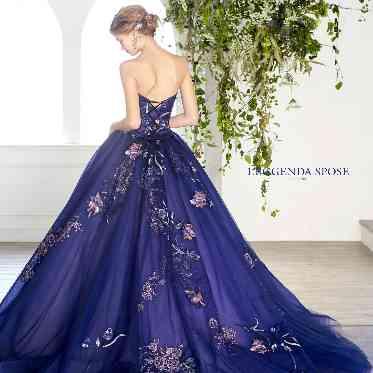 AILE d’ANGE NAGOYA(エル・ダンジュ ナゴヤ) 大人ブルーのオシャレなドレス