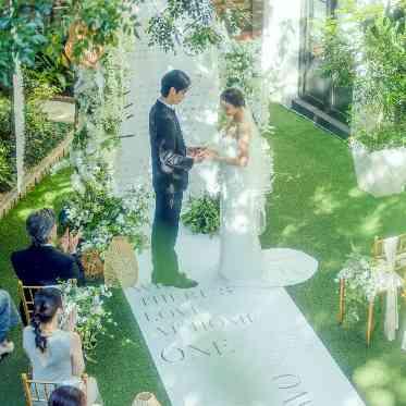 麻布迎賓館/テイクアンドギヴ・ニーズウェディング 広々としたガーデンで開放感あふれるアットホームなセレモニーを