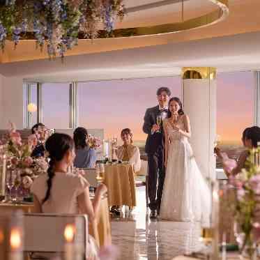 SAKURA SKY PALACE 茜色の空と夜景が織りなす、幻想的なナイトパーティを実現