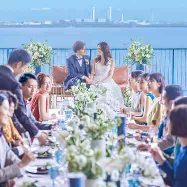 BAYSIDE GEIHINKAN VERANDA/テイクアンドギヴ・ニーズウェディング 目の前の絶景と解放感はVERANDAだけのロケーション