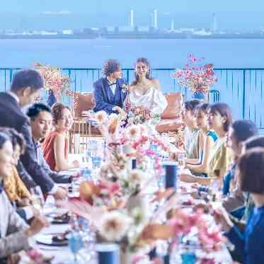 BAYSIDE GEIHINKAN VERANDA/テイクアンドギヴ・ニーズウェディング 目の前の絶景と解放感はVERANDAだけのロケーション