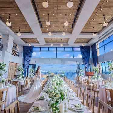 BAYSIDE GEIHINKAN VERANDA/テイクアンドギヴ・ニーズウェディング 開放感抜群のオーシャンビューの会場