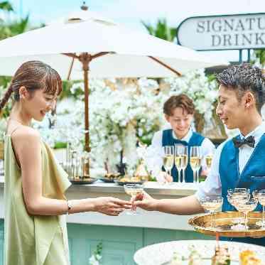 コットンハーバークラブ(横浜)/テイクアンドギヴ・ニーズウェディング テラスでのパーティは定番のデザートビュッフェ