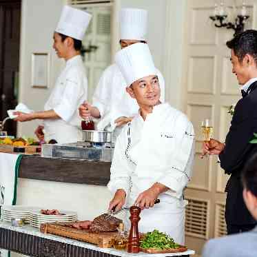 アーセンティア迎賓館(柏)/テイクアンドギヴ・ニーズウェディング シェフと話しながらカジュアルパーティも