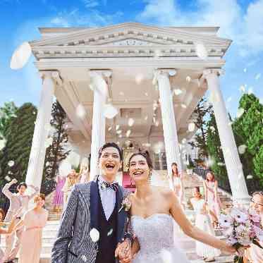 ベイサイドパーク迎賓館(千葉みなと)/テイクアンドギヴ・ニーズウェディング 皆様からの祝福のフラワーシャワー♪