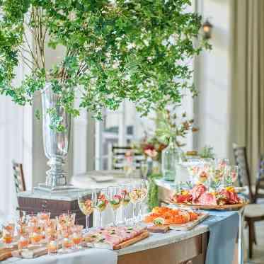 ベイサイドパーク迎賓館(千葉みなと)/テイクアンドギヴ・ニーズウェディング デザート×おつまみブッフェはゲストに大好評♪