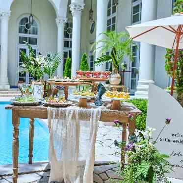 ベイサイドパーク迎賓館(千葉みなと)/テイクアンドギヴ・ニーズウェディング 開放的なガーデンでのウエルカムパーティは大人気♪