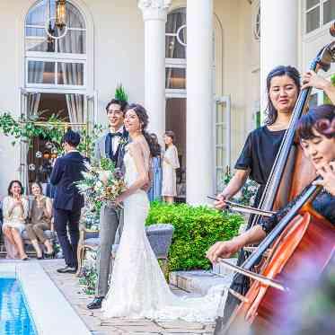 ベイサイドパーク迎賓館(千葉みなと)/テイクアンドギヴ・ニーズウェディング ガーデンで生演奏の中、ゲストと優雅な時間を♪