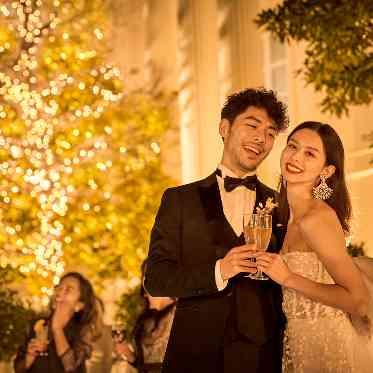 ベイサイドパーク迎賓館(千葉みなと)/テイクアンドギヴ・ニーズウェディング 光り輝くイルミネーションの中、印象に残る写真を…