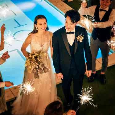 ベイサイドパーク迎賓館(千葉みなと)/テイクアンドギヴ・ニーズウェディング 盛り上がる花火演出♪