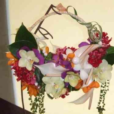 響 風庭 赤坂 かごブーケ