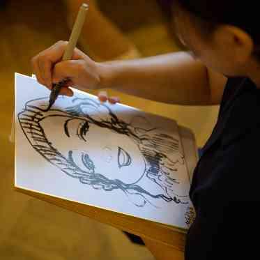 似顔絵ビュッフェ