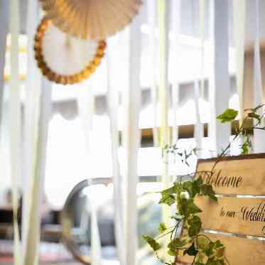 ホテルクラウンパレス浜松 ワンフロア自由に飾れます。ワンフロア貸切の魅力のひとつです。