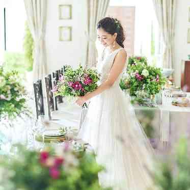 アクアガーデン迎賓館(沼津)/テイクアンドギヴ・ニーズウェディング ブーケも併せてトータルコーディネート