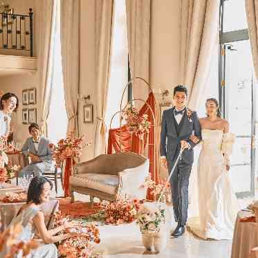 アクアガーデン迎賓館(沼津)/テイクアンドギヴ・ニーズウェディング ピンクを基調とした大人かわいいコーディネート