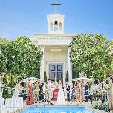 アクアガーデン迎賓館(沼津)/テイクアンドギヴ・ニーズウェディング プールを使用した演出も人気!