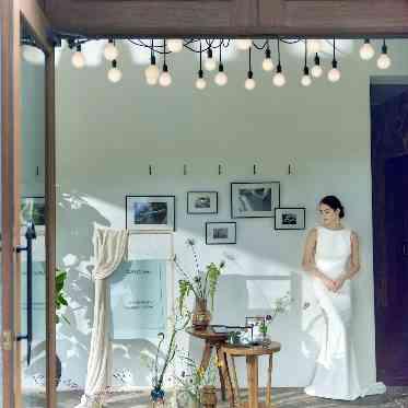 ザ ナンザン ハウス(THE NANZAN HOUSE NAGOYA) 会場の入口にはゲストをお迎えするウェルカムスペース