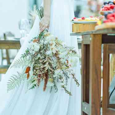 St.Filer OKAZAKI(サンフィレール岡崎) ブーケにもグリーンを取り入れてナチュラルな雰囲気に