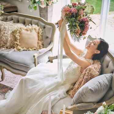 館内併設のドレスショップでお気に入りの1着に出会える