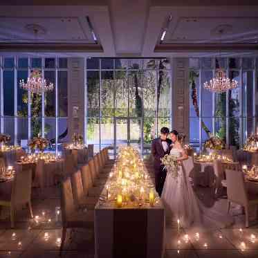 ララシャンスHIROSHIMA迎賓館 ナイトウェディングは幻想的