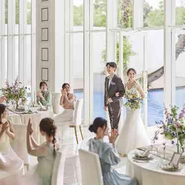 ララシャンスHIROSHIMA迎賓館 水辺から入場もできる