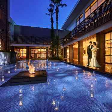 ララシャンスHIROSHIMA迎賓館 ナイトウェディングは幻想的