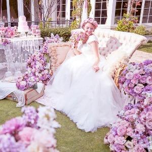 ア・ラ・モードパレ&ザ・リゾート パーティ会場に隣接したガーデンももちろん貸切だから、自由度の高い演出が可能
