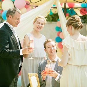 ア・ラ・モードパレ&ザ・リゾート カトルセゾンの周りは屋根もついているので天候に関係なく使用することが出来る◎