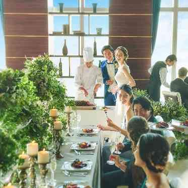 ラグナヴェール プレミア シェフズキッチンの演出は料理でのおもてなしが叶うと大人気